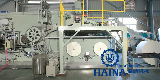 PLC Mitsubishi System 0.8Mpa 380V 50HZ Panty Liner Machine