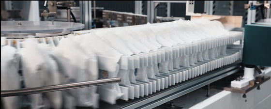 PLC Remote Maintenance 600PPM I Shape Baby Diaper Machinery