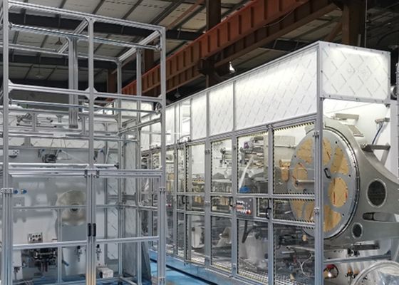 PLC Remote Maintenance 600PPM I Shape Baby Diaper Machinery