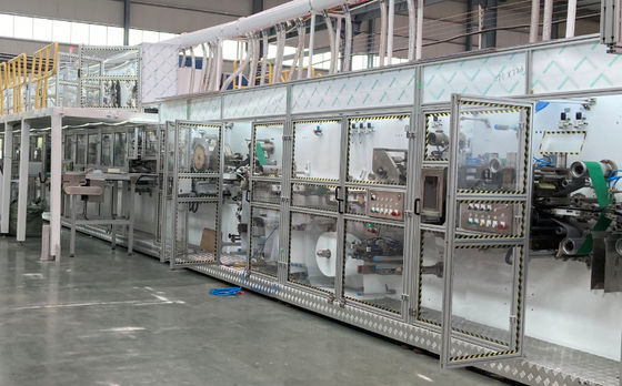 0.8Mpa Straight  Easy Tape 320mm Sanitary Napkin Machine