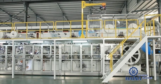 Servo Driven 800ppm Baby Diaper Production Line 400KW
